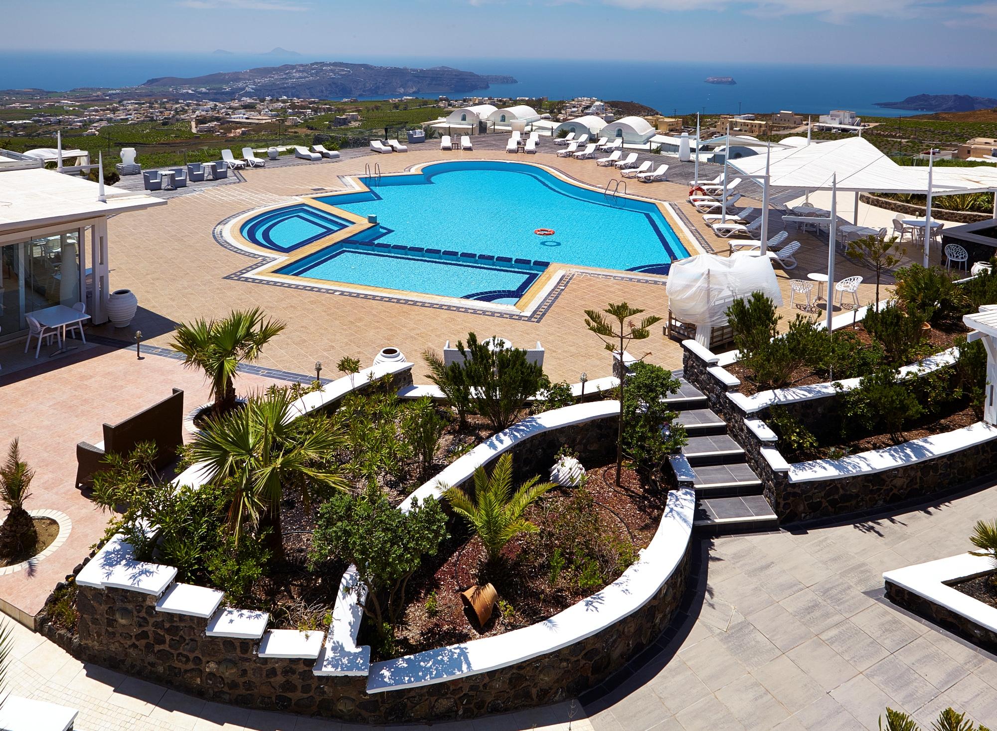 Orizontes Hotel Santorini Pýrgos Exteriör bild
