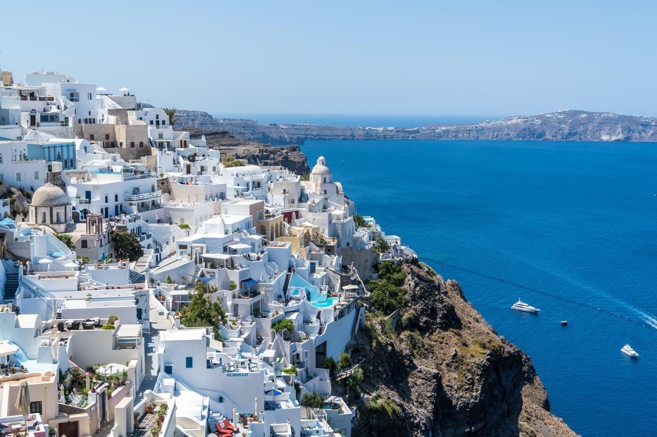 Orizontes Hotel Santorini Pýrgos Exteriör bild