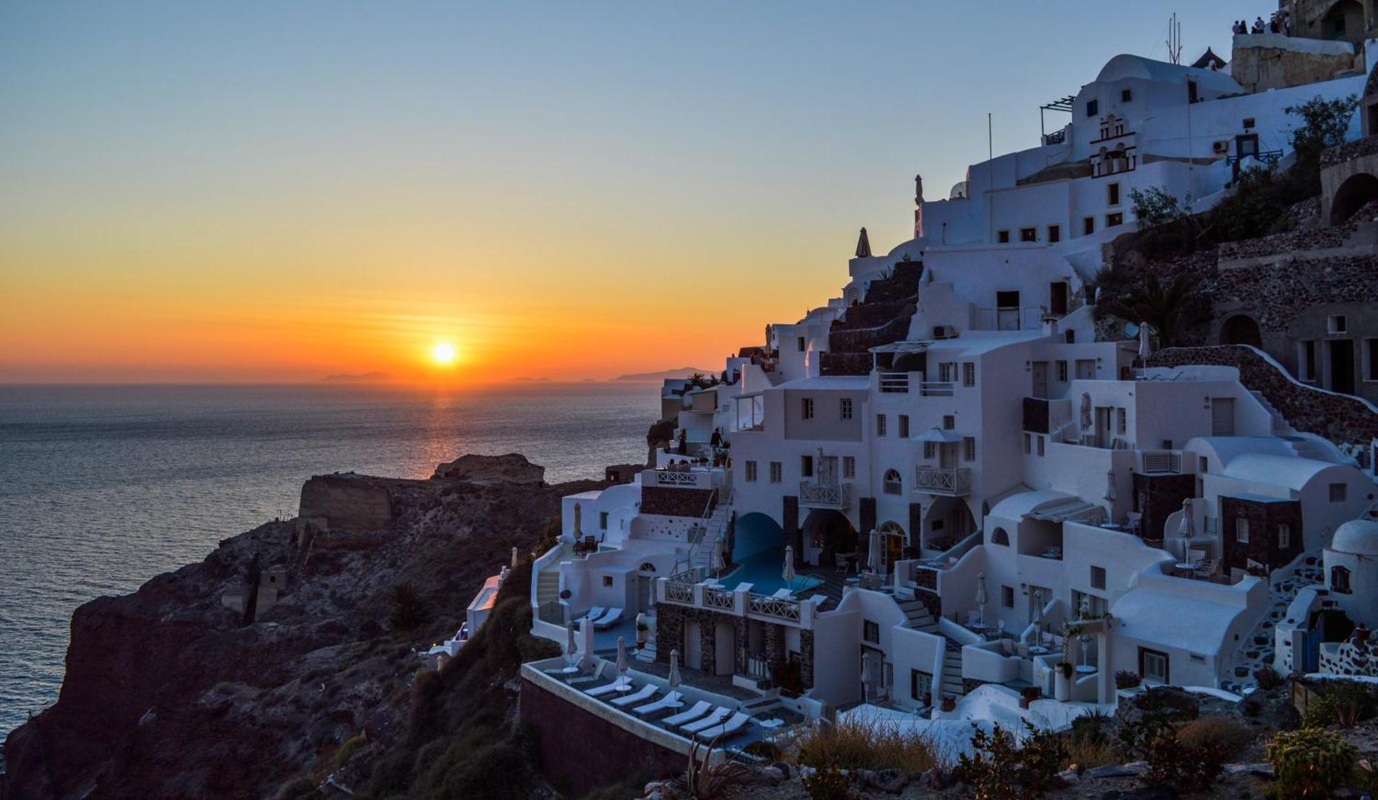 Orizontes Hotel Santorini Pýrgos Exteriör bild