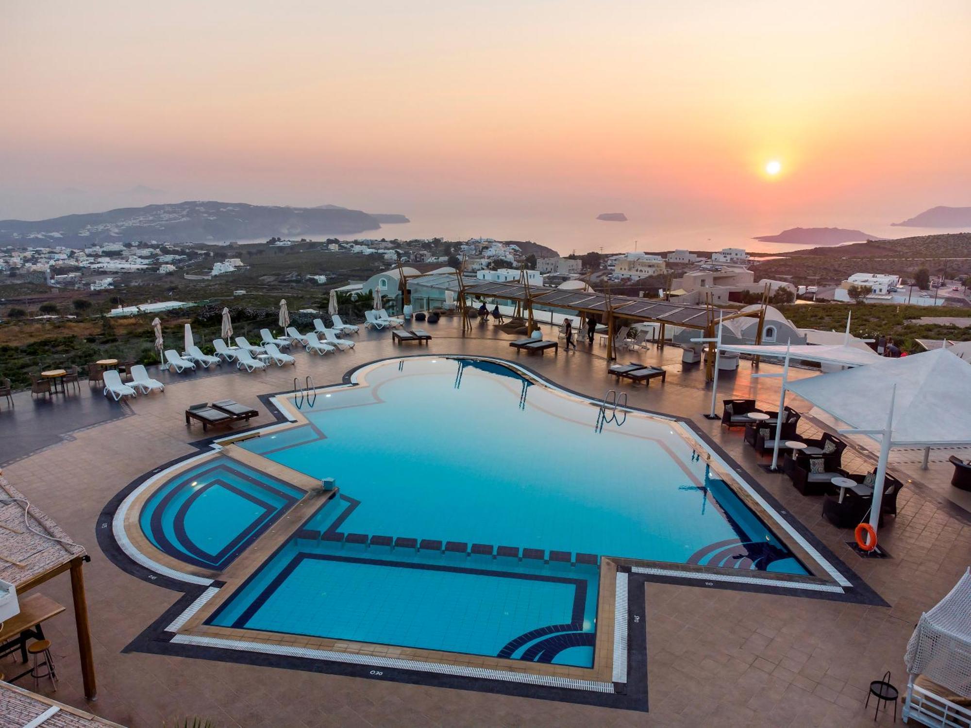 Orizontes Hotel Santorini Pýrgos Exteriör bild